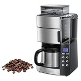 Russell Hobbs Kaffeemaschine mit Mahlwerk Thermokanne [Digitaler Timer, Brausekopf für opt....